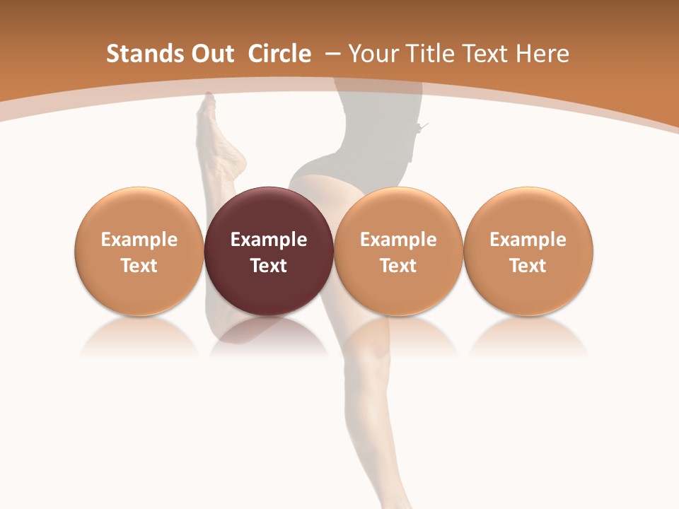 One Elegance Dancer PowerPoint Template