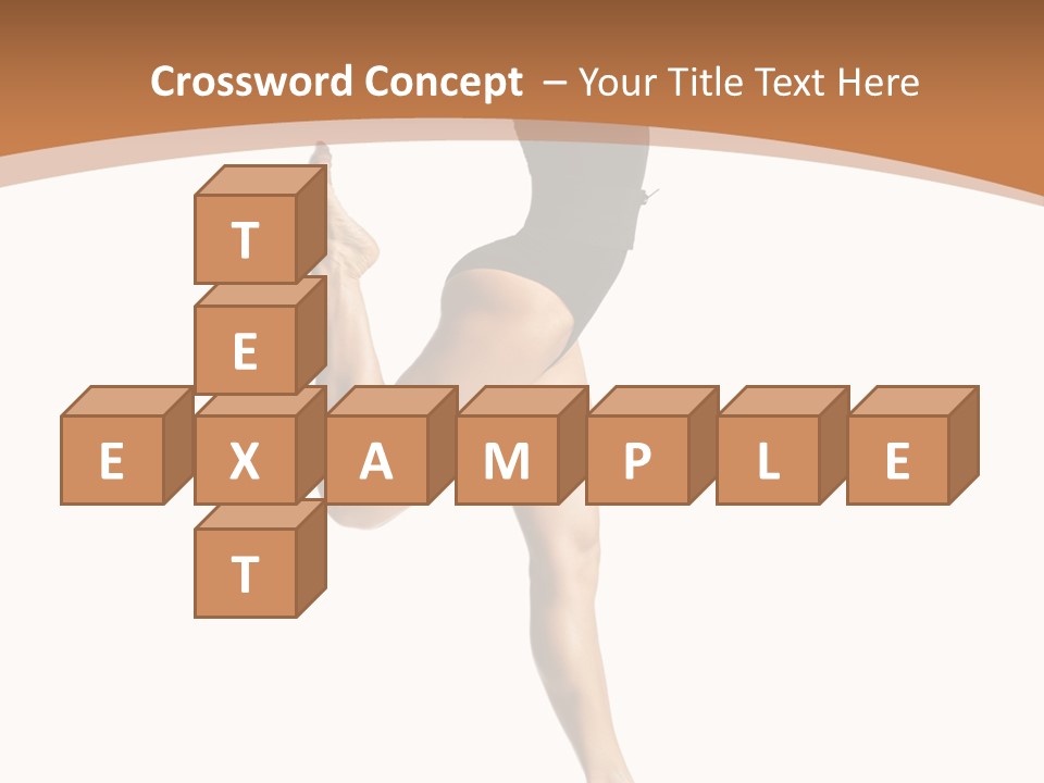 One Elegance Dancer PowerPoint Template