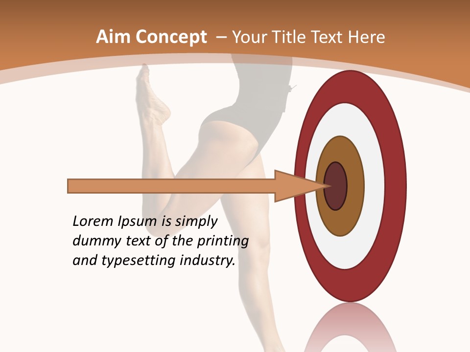 One Elegance Dancer PowerPoint Template