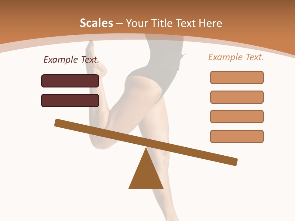 One Elegance Dancer PowerPoint Template