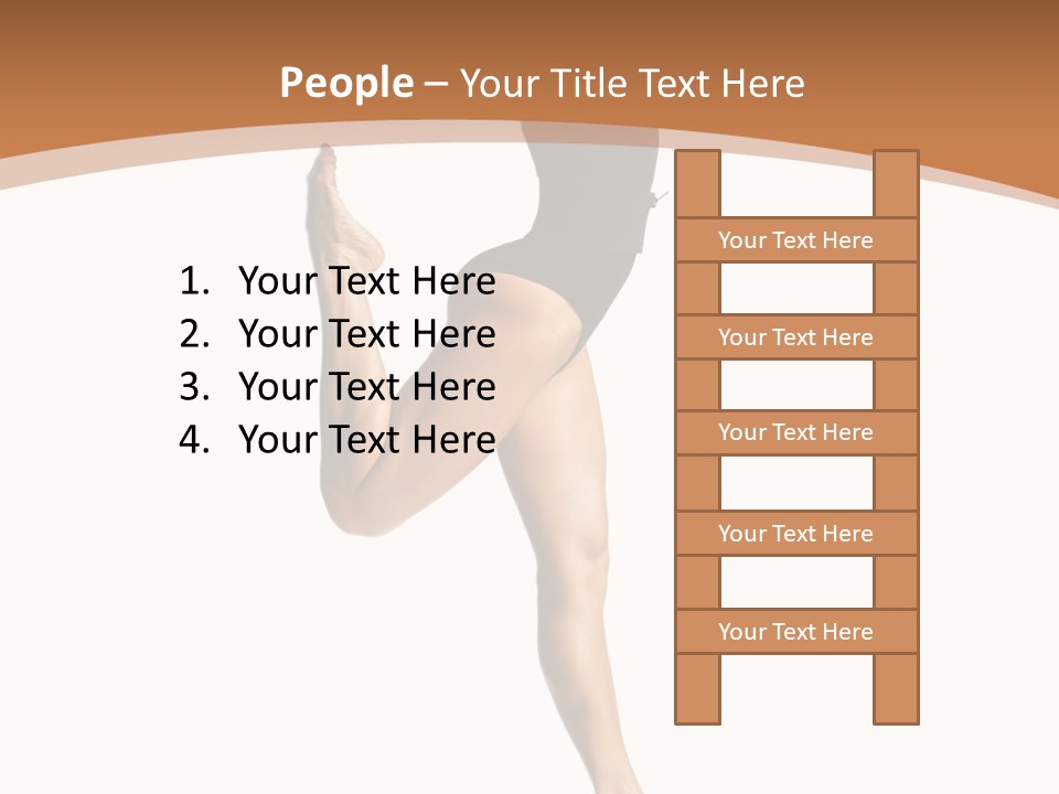 One Elegance Dancer PowerPoint Template