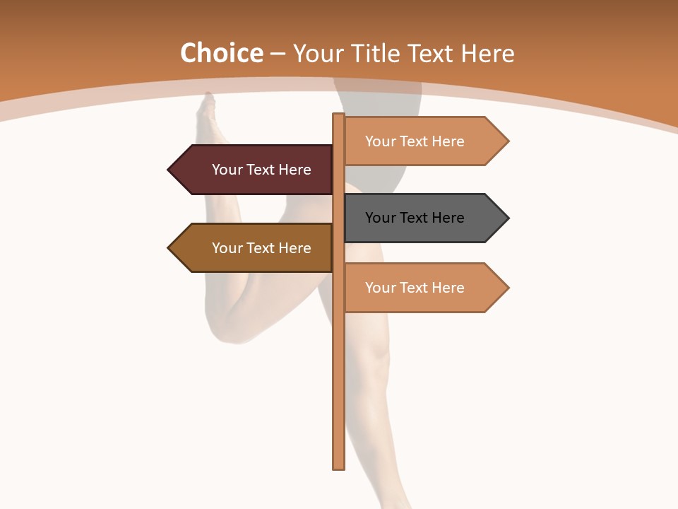 One Elegance Dancer PowerPoint Template