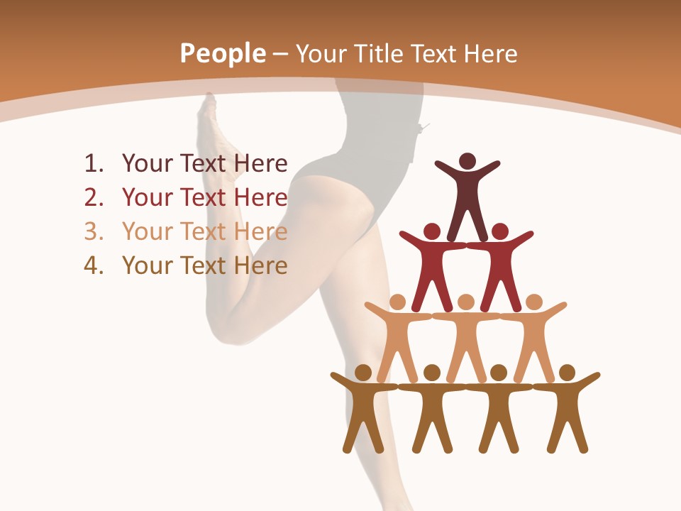 One Elegance Dancer PowerPoint Template