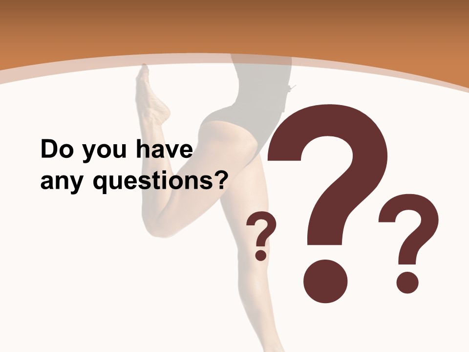 One Elegance Dancer PowerPoint Template