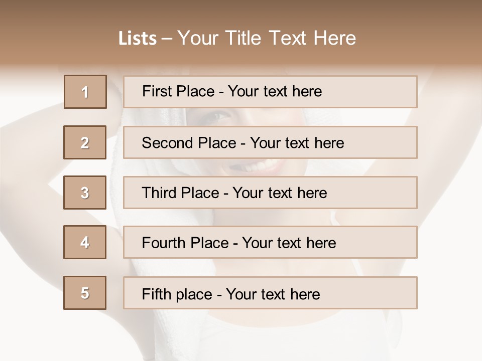 Spa Woman Natural PowerPoint Template