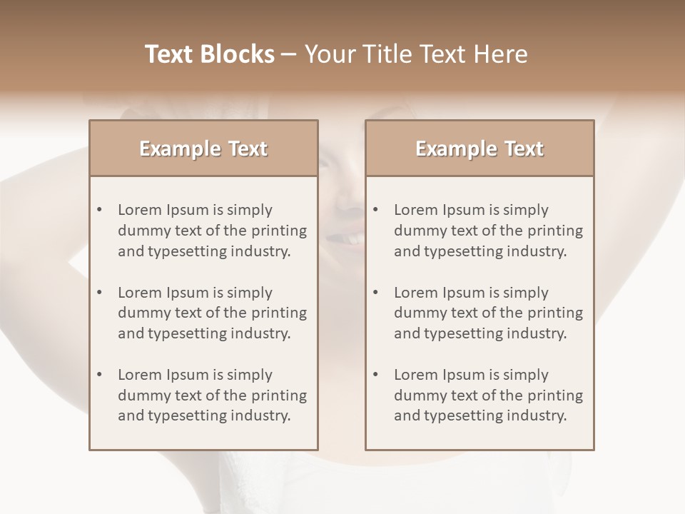 Spa Woman Natural PowerPoint Template