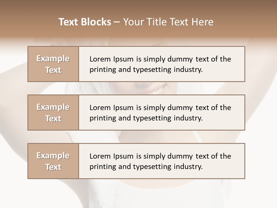 Spa Woman Natural PowerPoint Template