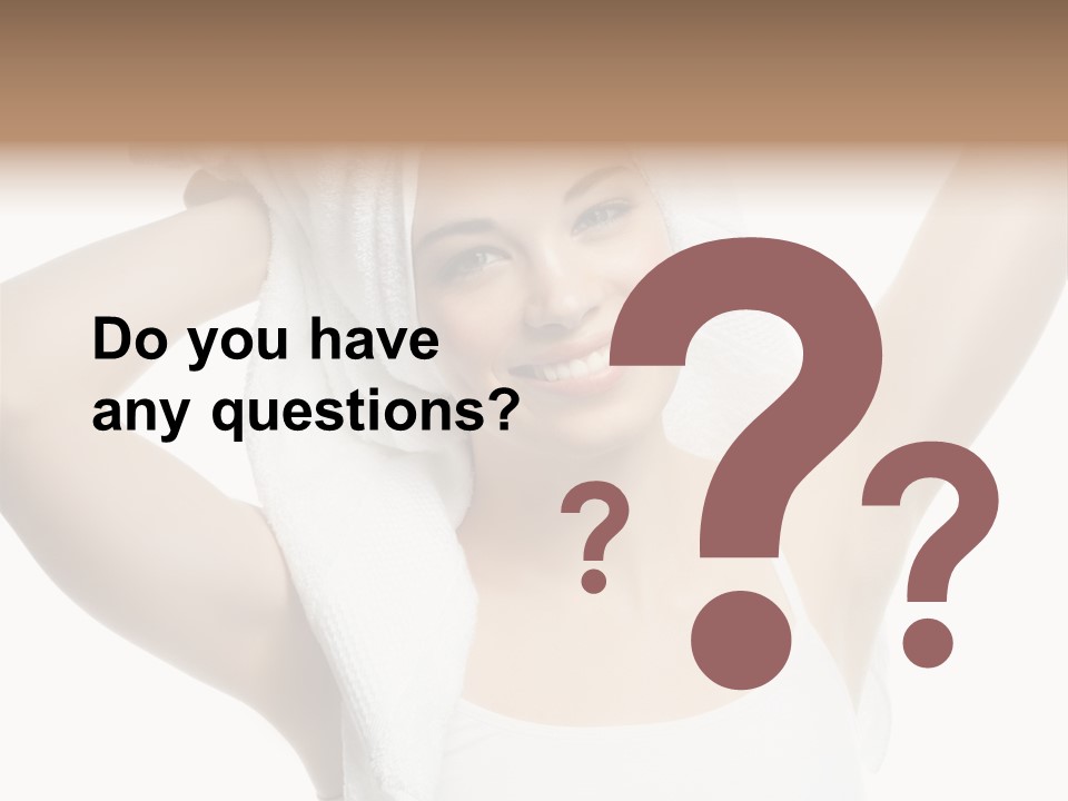 Spa Woman Natural PowerPoint Template