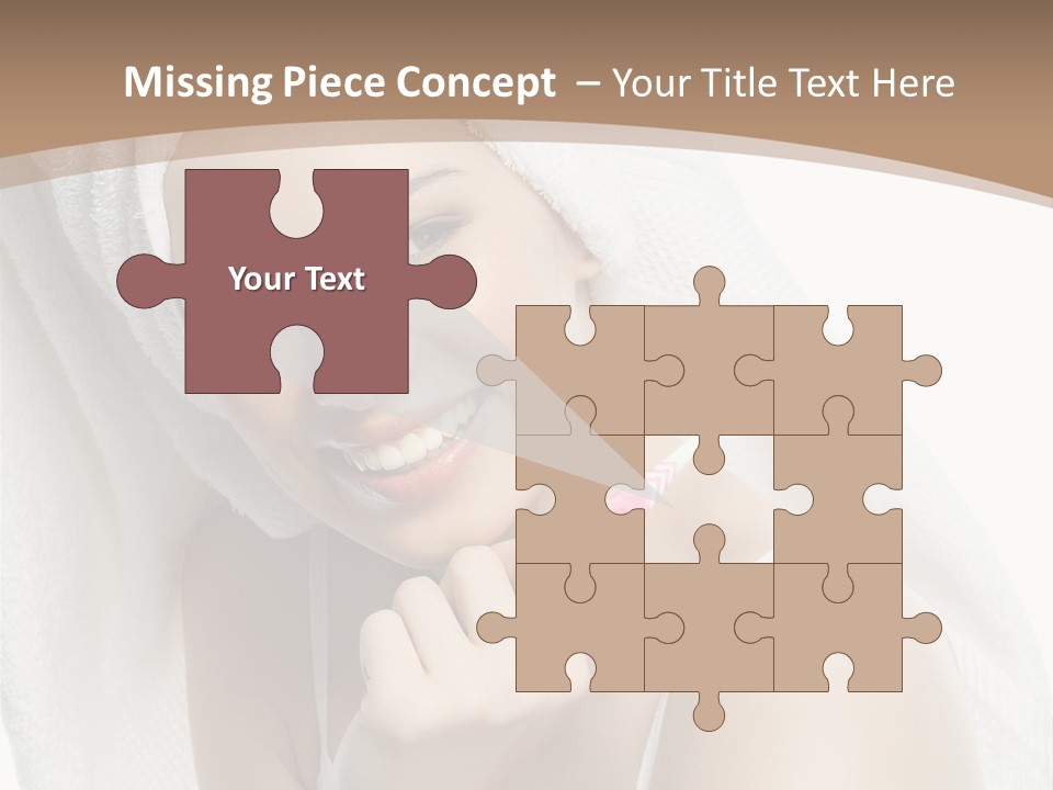 Teeth Happiness Isolated On White PowerPoint Template