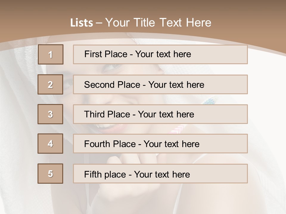 Teeth Happiness Isolated On White PowerPoint Template