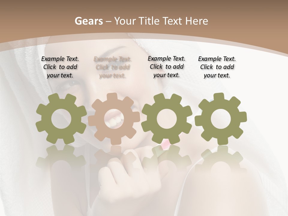 Teeth Happiness Isolated On White PowerPoint Template