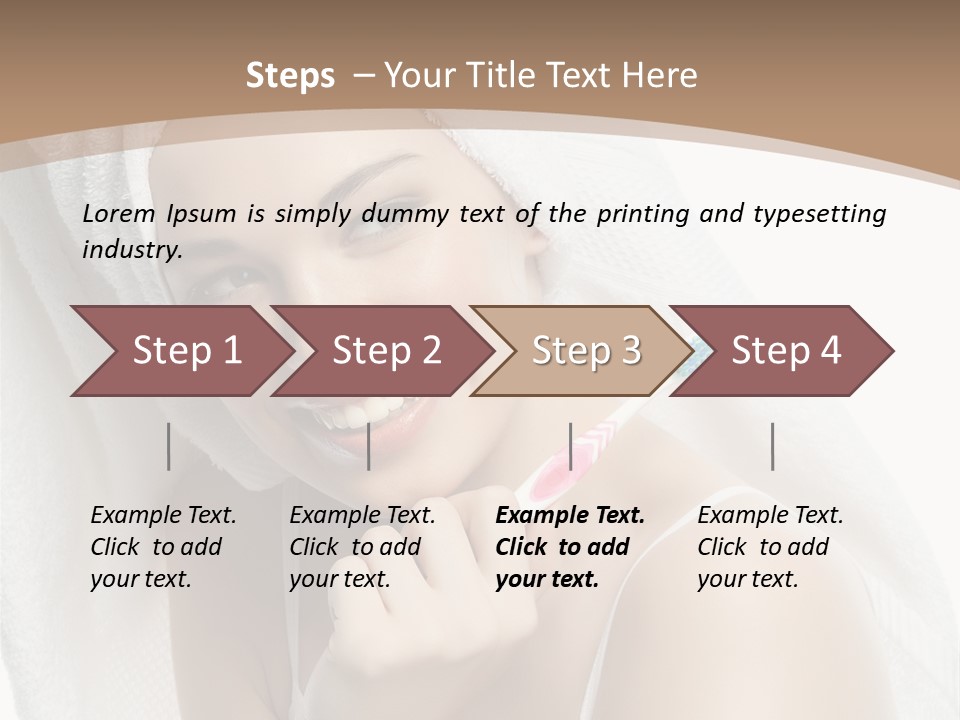 Teeth Happiness Isolated On White PowerPoint Template