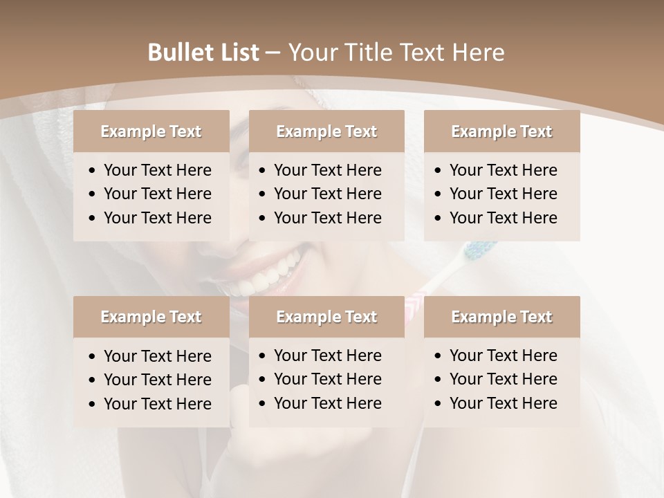 Teeth Happiness Isolated On White PowerPoint Template