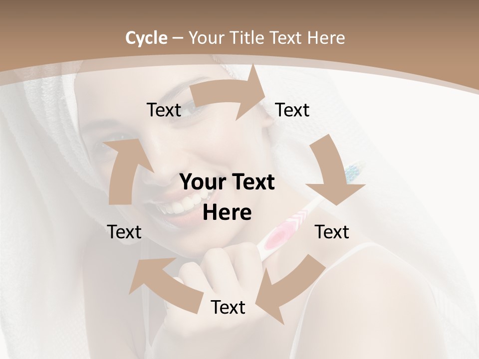 Teeth Happiness Isolated On White PowerPoint Template