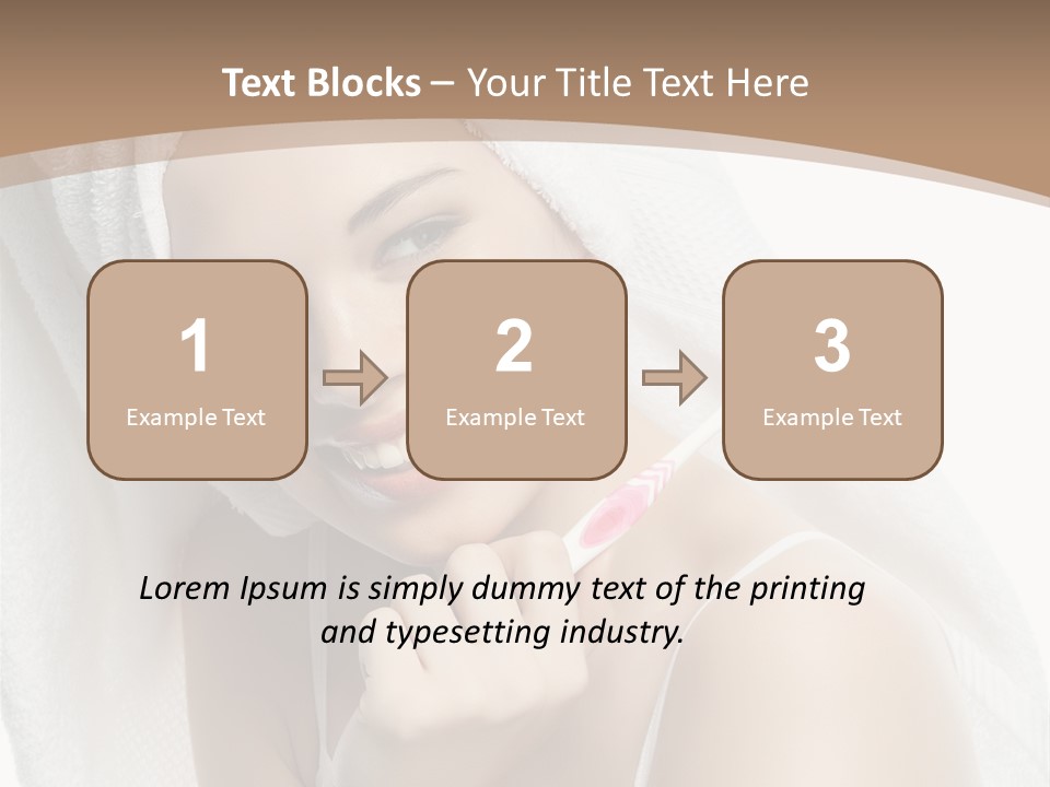 Teeth Happiness Isolated On White PowerPoint Template