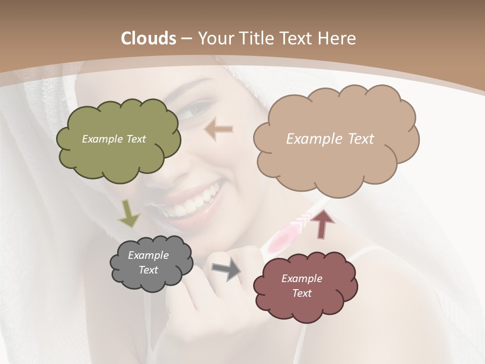 Teeth Happiness Isolated On White PowerPoint Template