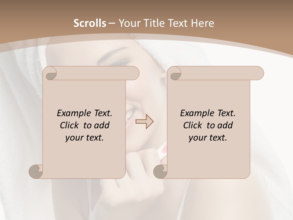 Teeth Happiness Isolated On White PowerPoint Template