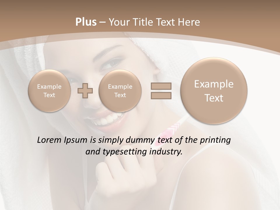 Teeth Happiness Isolated On White PowerPoint Template