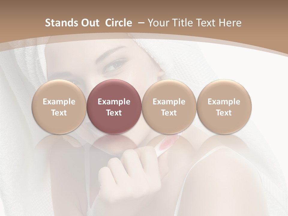 Teeth Happiness Isolated On White PowerPoint Template