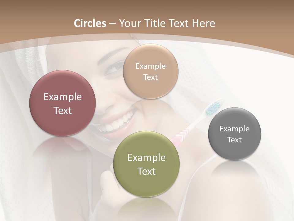 Teeth Happiness Isolated On White PowerPoint Template