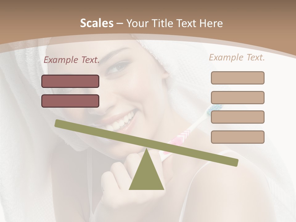 Teeth Happiness Isolated On White PowerPoint Template