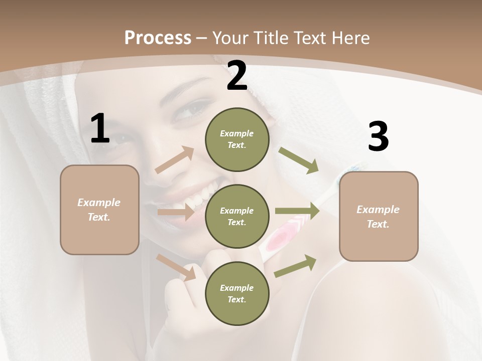 Teeth Happiness Isolated On White PowerPoint Template