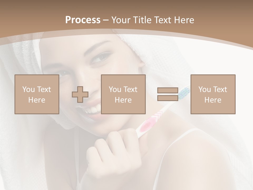 Teeth Happiness Isolated On White PowerPoint Template