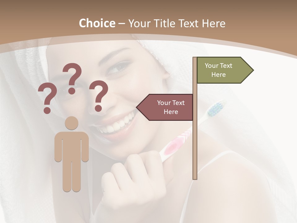 Teeth Happiness Isolated On White PowerPoint Template