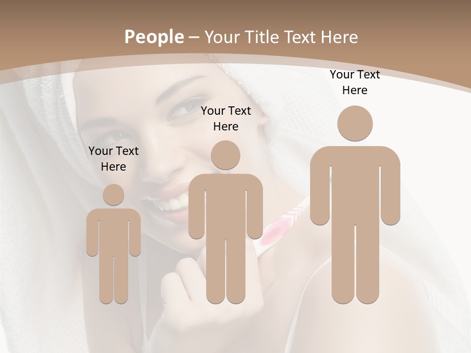 Teeth Happiness Isolated On White PowerPoint Template