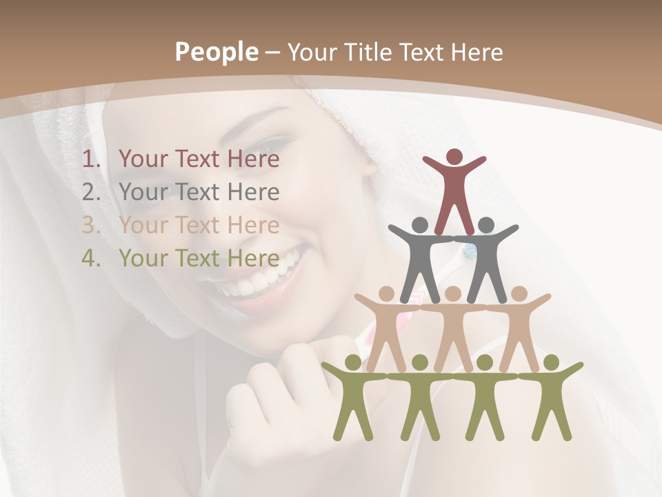 Teeth Happiness Isolated On White PowerPoint Template