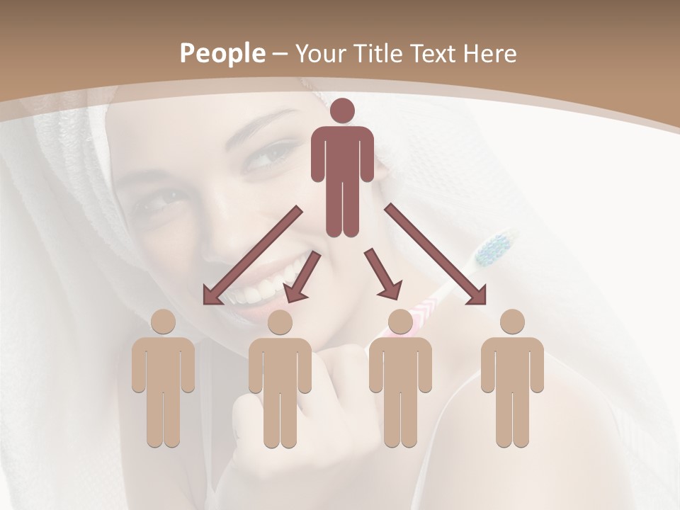 Teeth Happiness Isolated On White PowerPoint Template