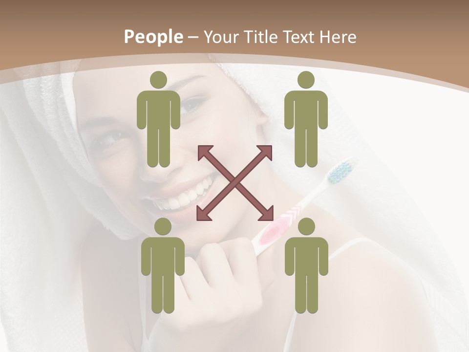 Teeth Happiness Isolated On White PowerPoint Template