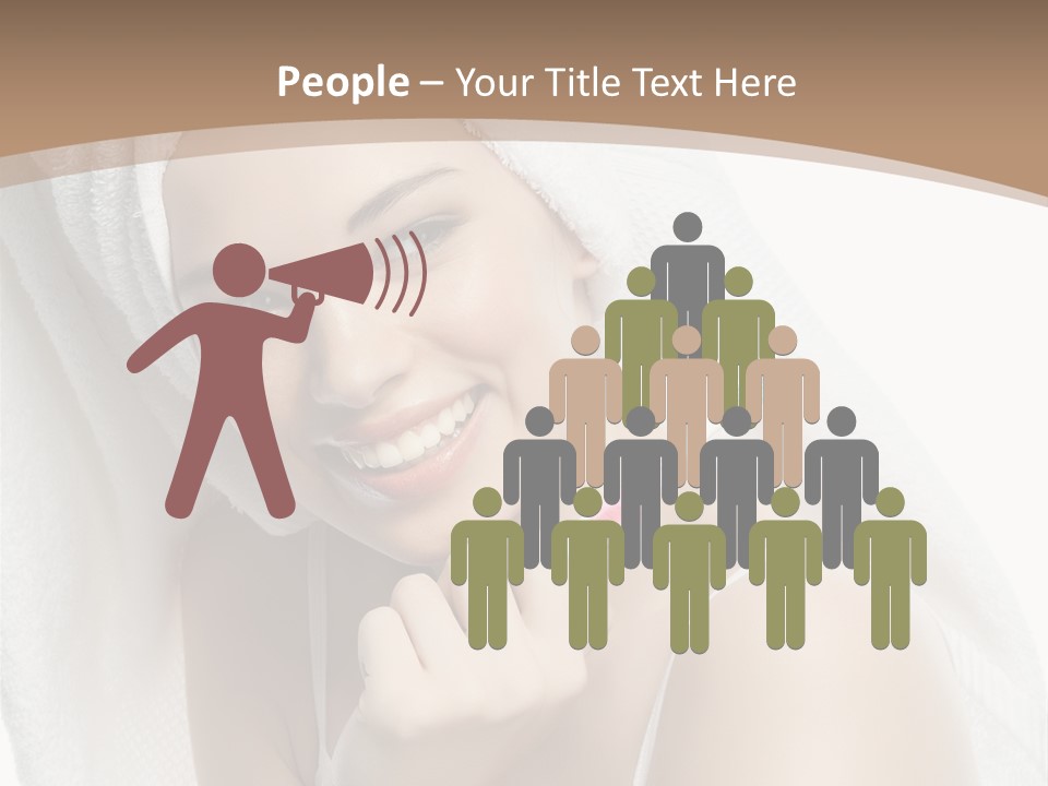 Teeth Happiness Isolated On White PowerPoint Template