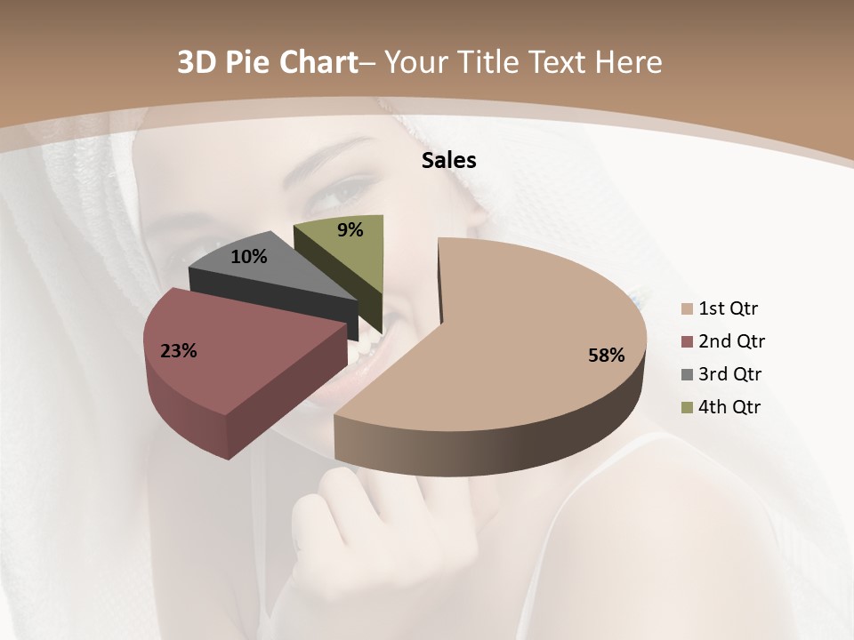 Teeth Happiness Isolated On White PowerPoint Template