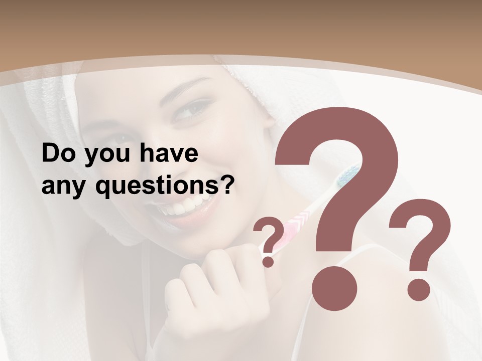 Teeth Happiness Isolated On White PowerPoint Template