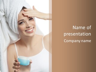 Health Lady Female PowerPoint Template