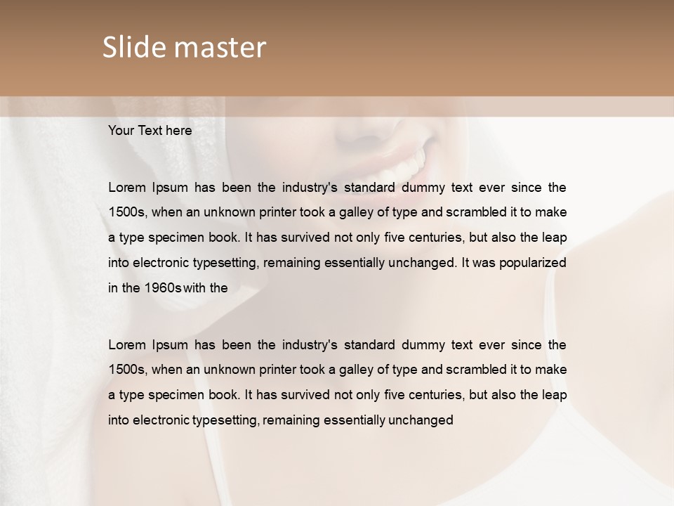 Health Lady Female PowerPoint Template