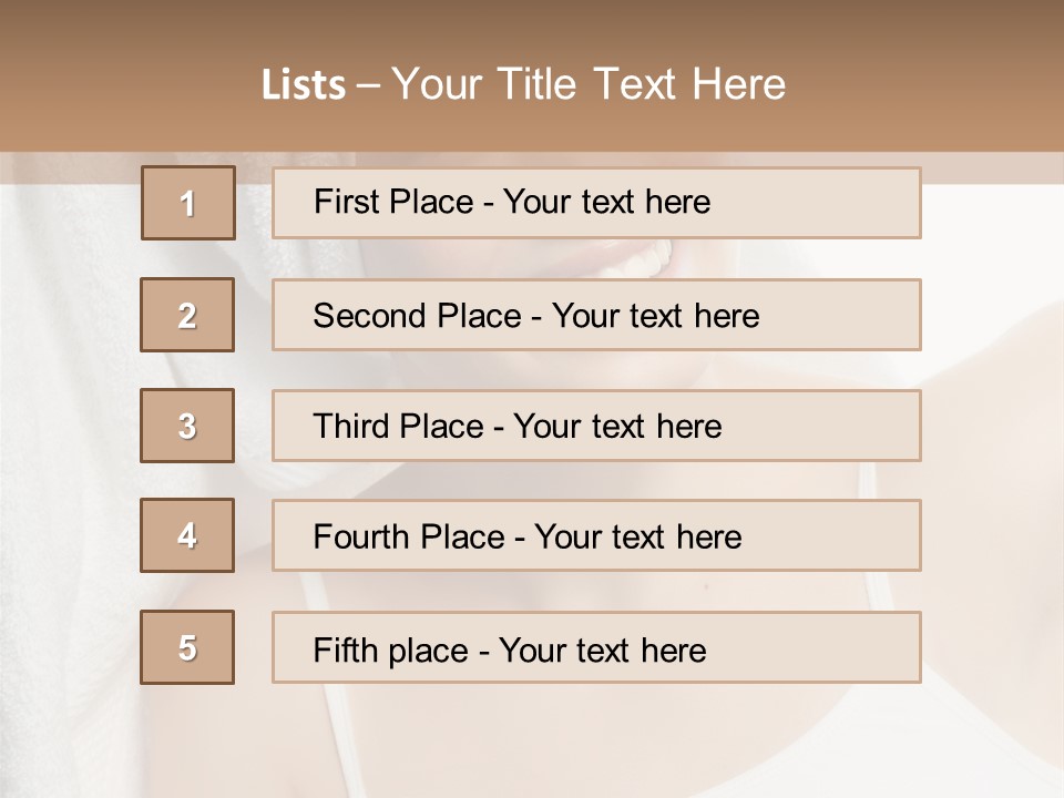 Health Lady Female PowerPoint Template