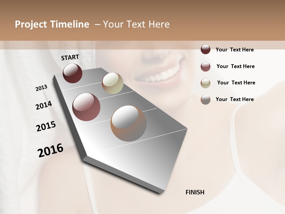 Health Lady Female PowerPoint Template