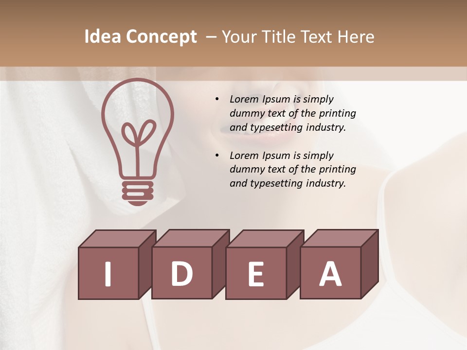 Health Lady Female PowerPoint Template