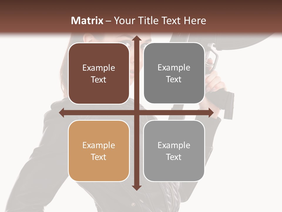 Graceful Pose Dress PowerPoint Template