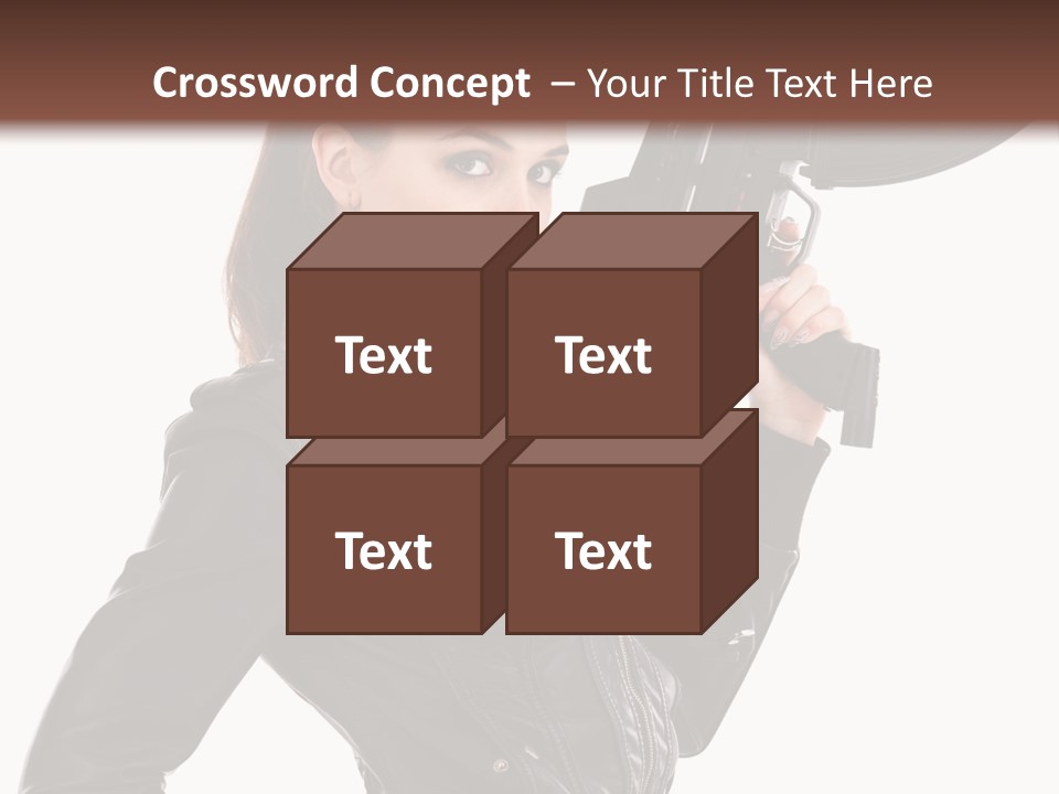 Graceful Pose Dress PowerPoint Template