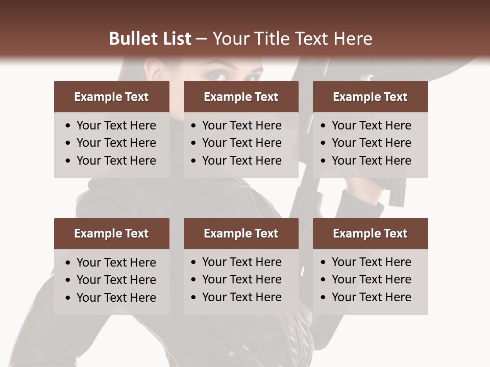 Graceful Pose Dress PowerPoint Template