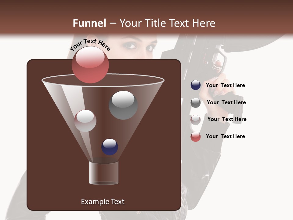 Graceful Pose Dress PowerPoint Template