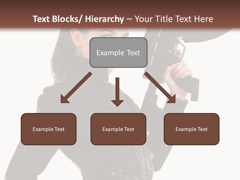 Graceful Pose Dress PowerPoint Template