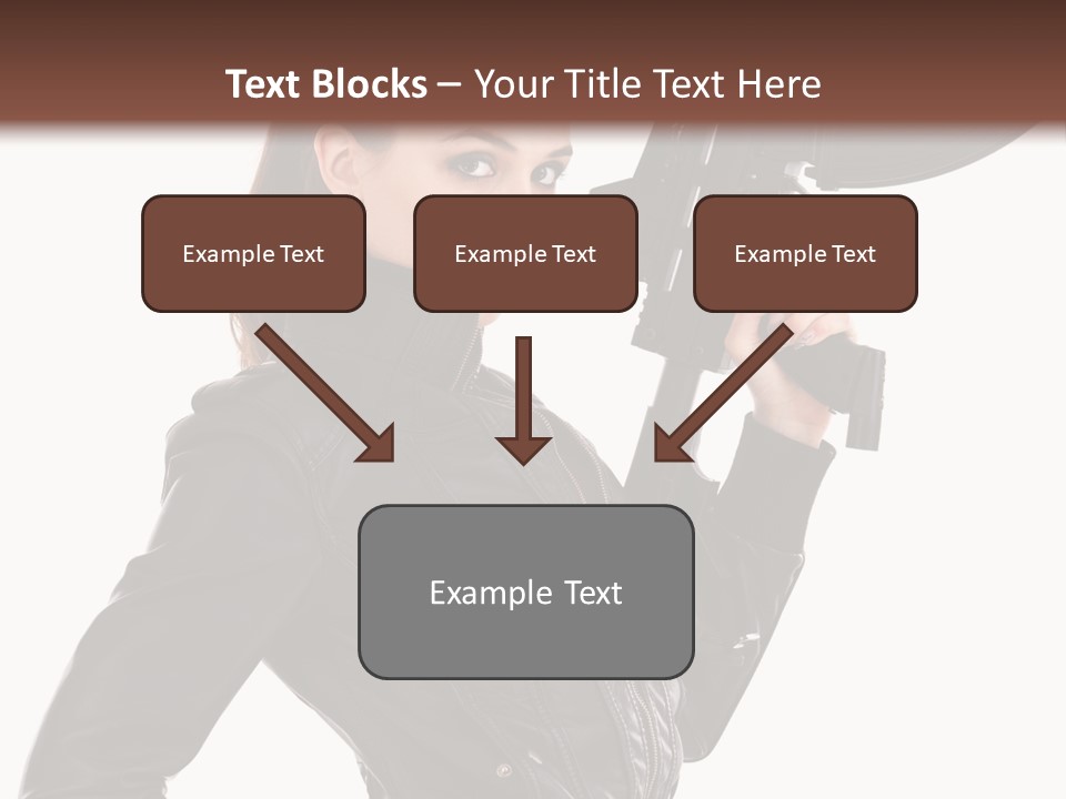 Graceful Pose Dress PowerPoint Template