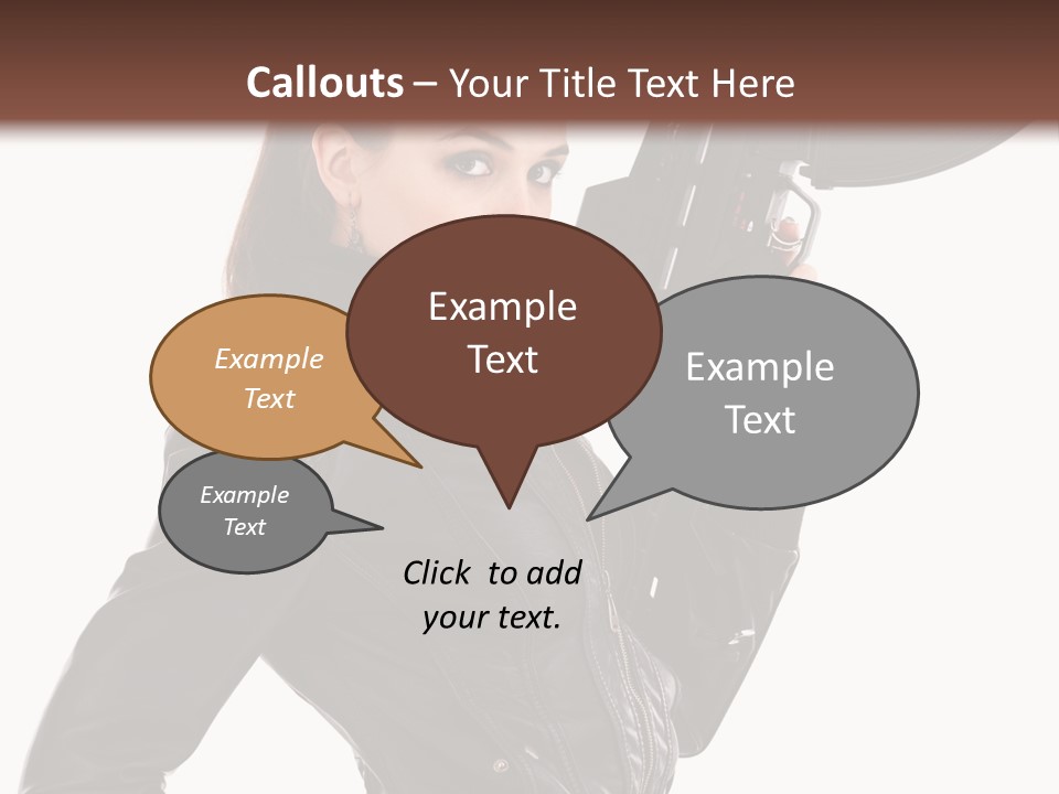 Graceful Pose Dress PowerPoint Template