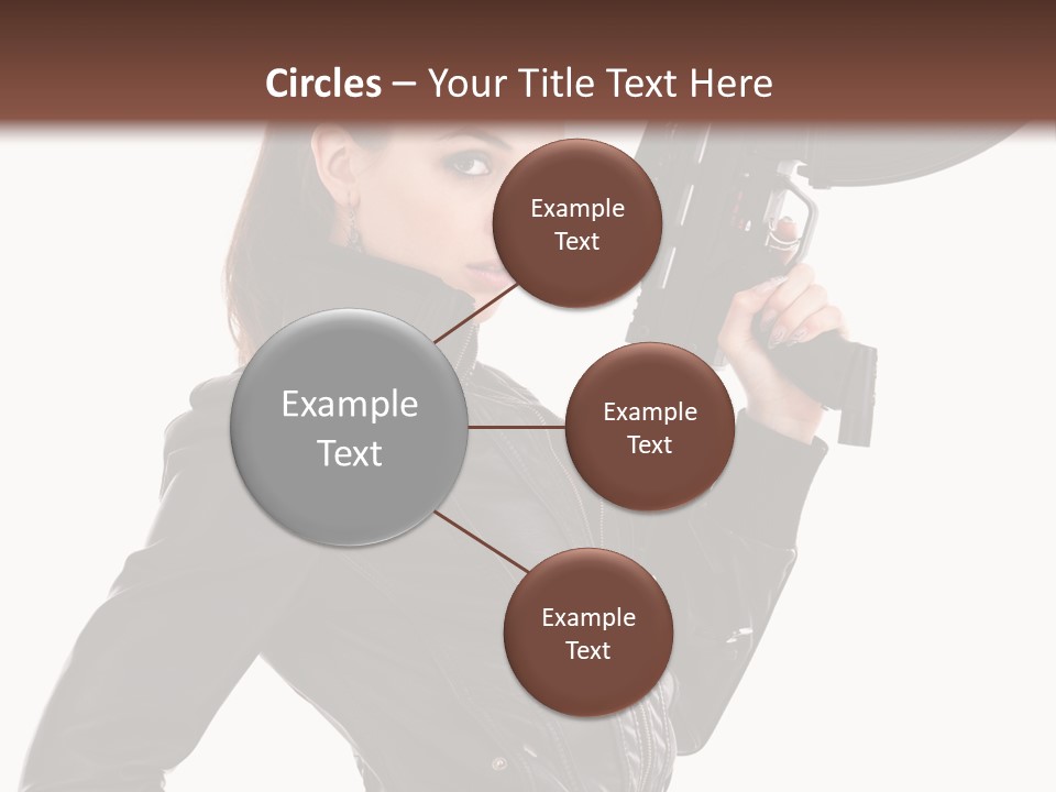 Graceful Pose Dress PowerPoint Template