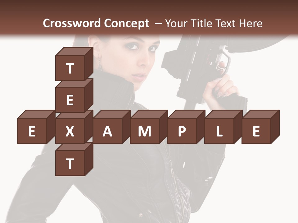 Graceful Pose Dress PowerPoint Template