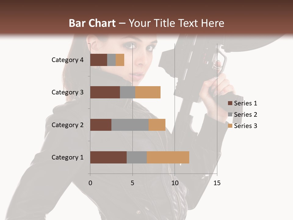 Graceful Pose Dress PowerPoint Template